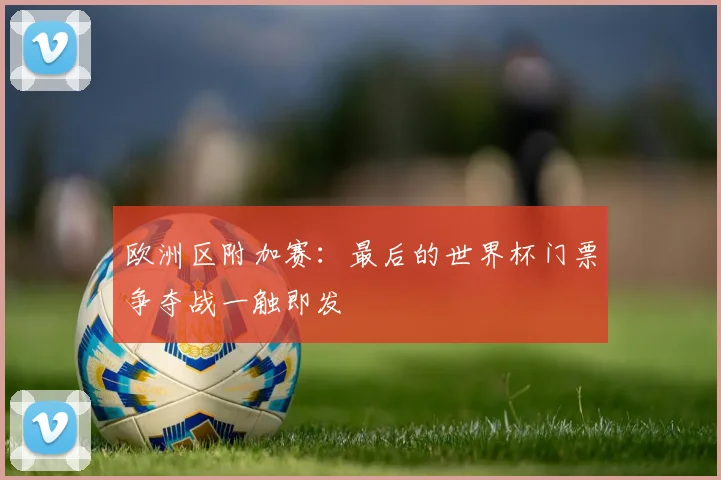 欧洲区附加赛：最后的世界杯门票争夺战一触即发
